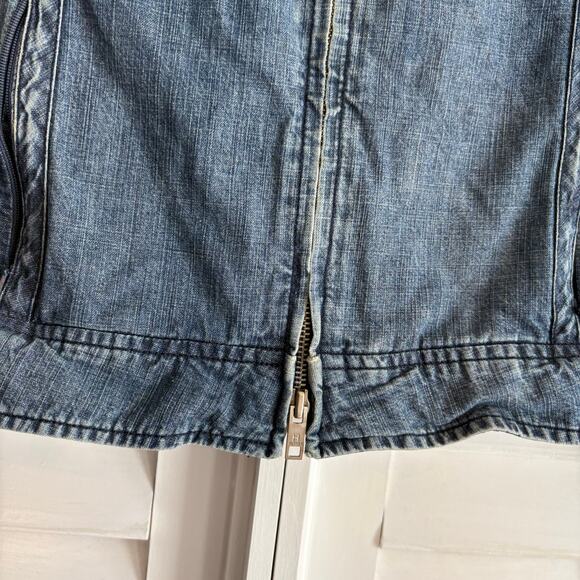 Tommy Hilfiger Zip Front Denim Jacket Size Small‎ - Picture 4 of 8